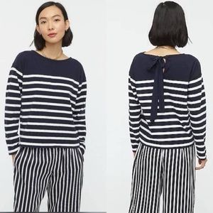 NWT J. Crew mariner cloth bow back top